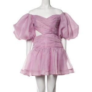 Aje Off Shoulder mini dress - Pink - xl